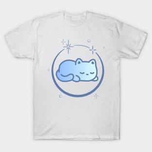 Cute Cat Kitten Kitty in Space Galaxy T-Shirt